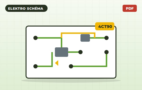 Motor 4CT90 – elektrické schéma Bosch