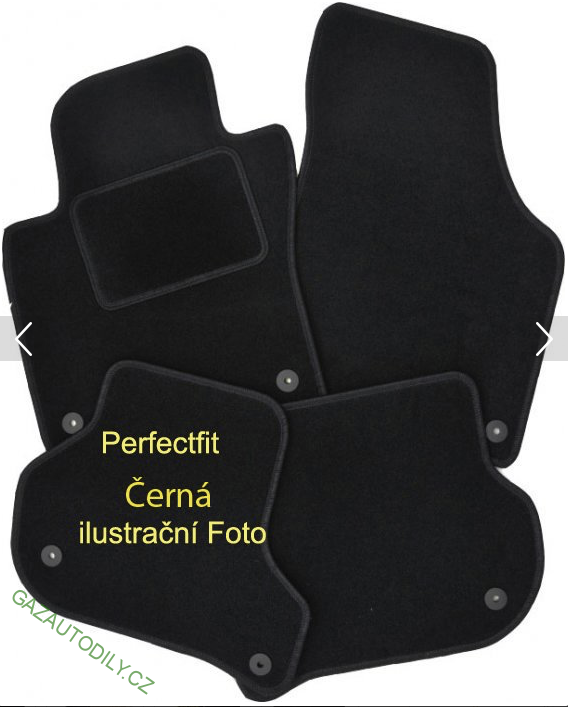 Sada koberců do kabiny - ČERNÉ